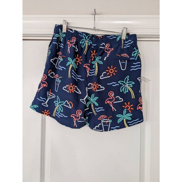 Chubbies The Neon Lights 5.5"‎ Inseam Stretch Swim Trunks men's medium flamingo - Picture 4 of 7